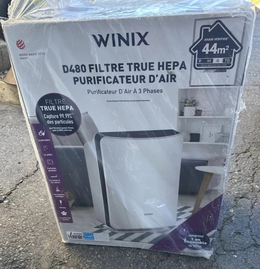 Winix D480TRUE HePA 3-Stage Air Purifier, Aham Verified for 480 Sq.ft.