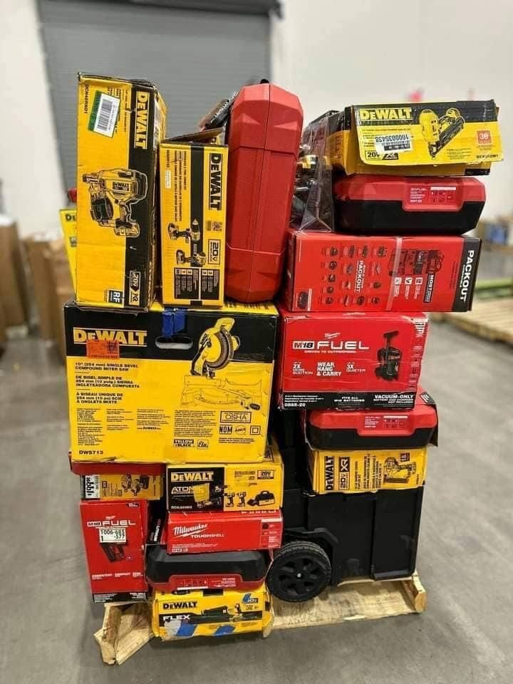 Dewalt & Milwaukee Tools Pallet (Mixed)