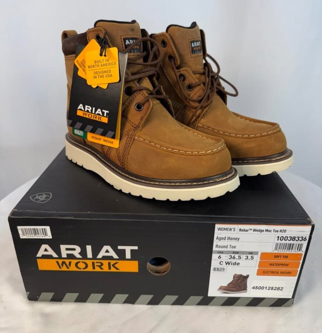 ARIAT REBAR WORK BOOTS LIQUIDATION PALLET — WHOLESALE FOOTWEAR